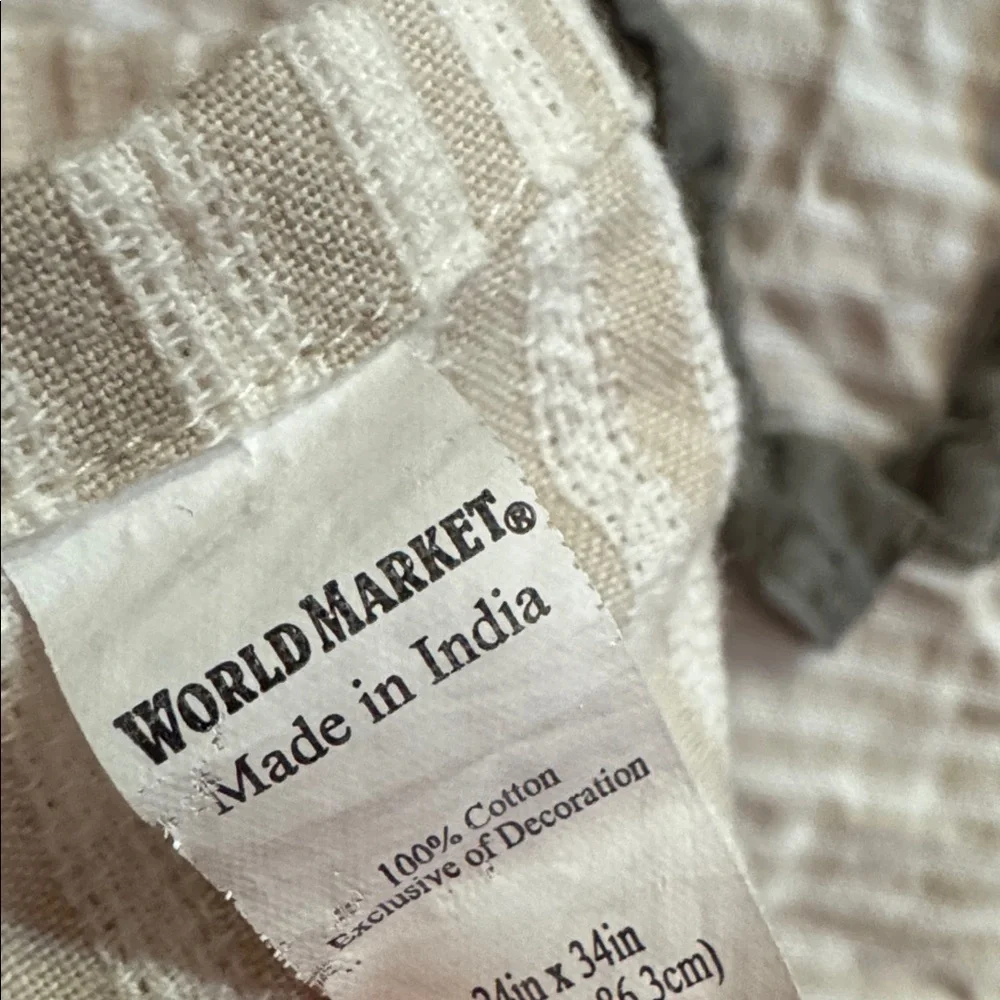 Cost Plus World Market cotton apron